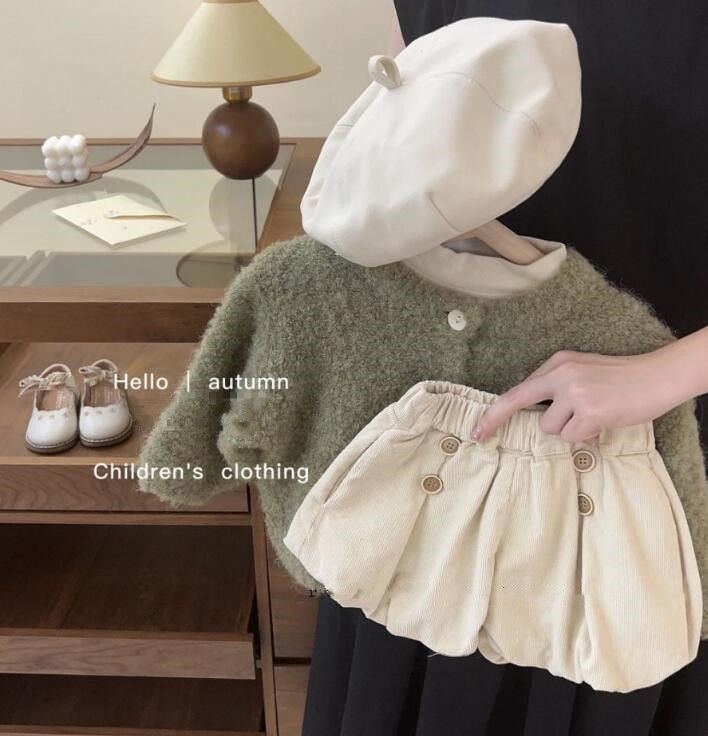 2023秋冬★子供服　カーディガン&ズボン分けて販売★80-140cm★