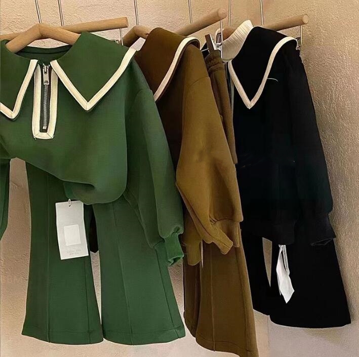 2023★春秋新作★韓国風子供服★トップス+ズボン2セット★2色90-140CM