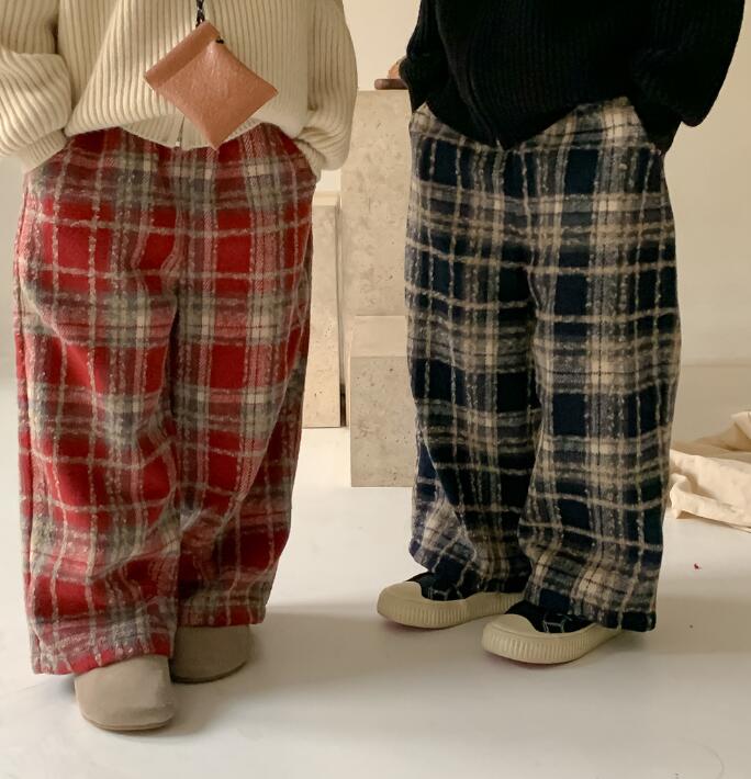 2023★秋冬新作★韓国風子供服★ズボン★厚手★2色90-150CM