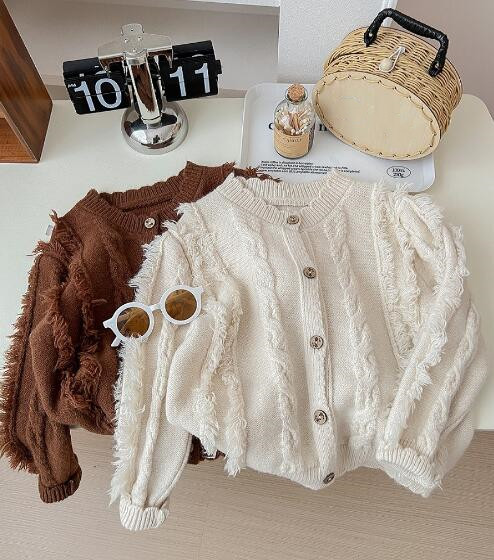 子供服★カーディガン★ニット★セーター★キッズ女の子★韓国風子供服★2色★90-140CM