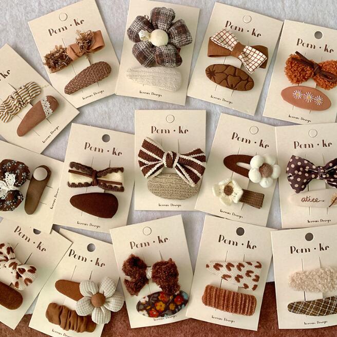 髪飾り★まとめ髪用★ヘアアクセサリー★子供用★キッズ★ヘアピン★2枚入り★多色