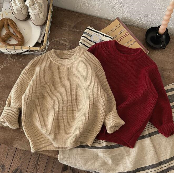 子供服★トップス★ニット★セーター★韓国風子供服★キッズ★男女兼用★2色★90-140CM