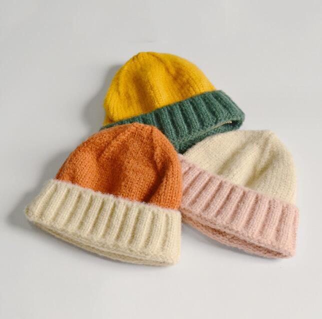 お買い得!大割引v子供用★帽子★ベビー★男女兼用★暖かい★防寒★ニット帽子★7色