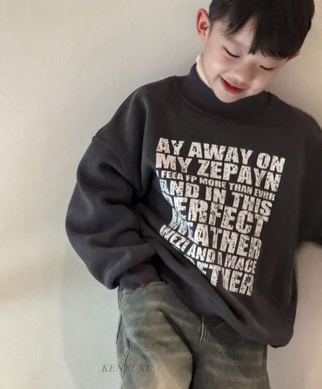 2023冬★子供服　厚手トレーナー　トップス★90-140cm★