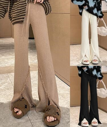 2023新型★レディース服　ニットズボン　3色★F