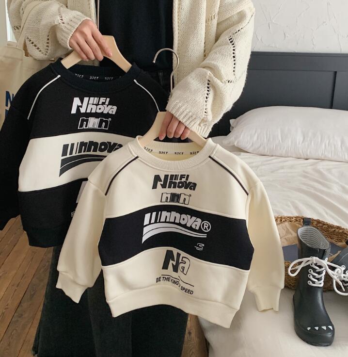 2023★秋冬新作★韓国風子供服★裏起毛★トレーナー★2色90-150CM