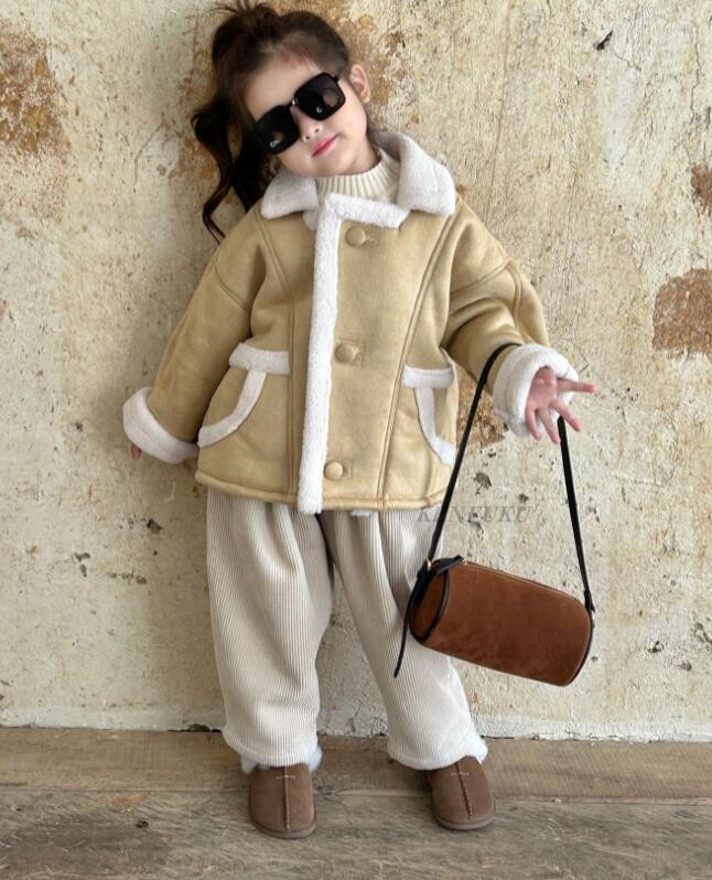 2023冬★子供服　コート&ズボン分けて販売★90-140cm★