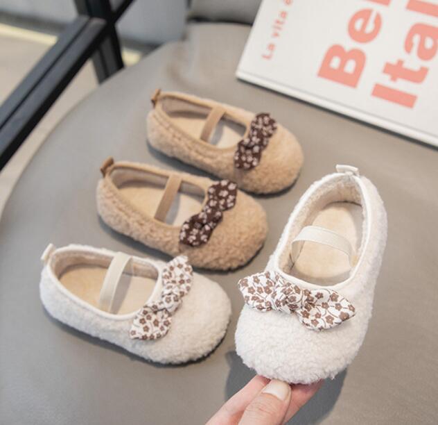 靴★子供靴★キッズ靴★シューズ★キッズ女の子★裏起毛★可愛い★2色「21-30#」