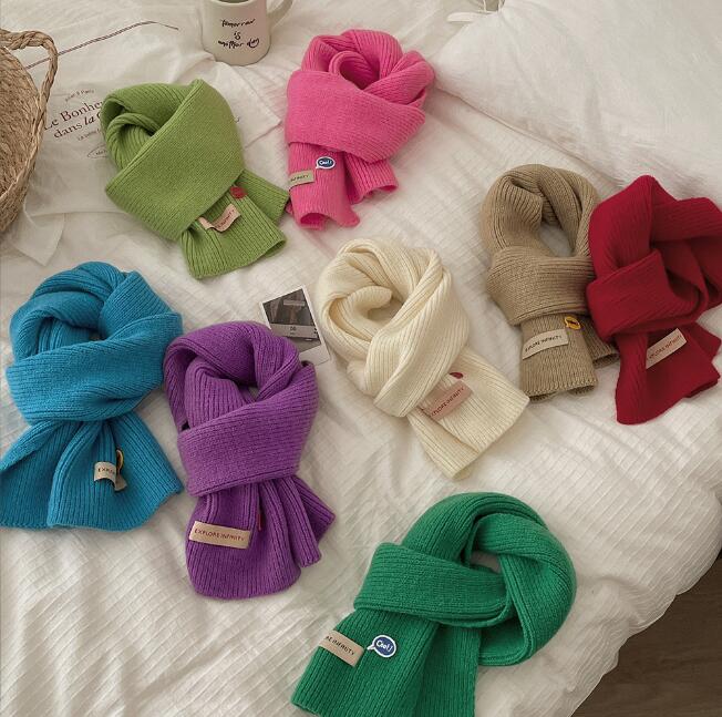 2023新品★子供用★快適マフラー　ニット★8色選べ