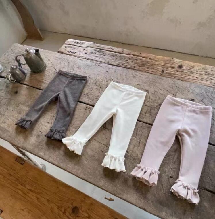 2023★秋冬新作★韓国風子供服★ズボン★レギンス★裏起毛★3色66-90CM