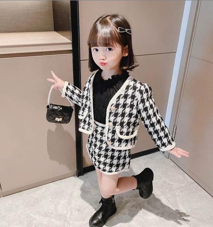 2023★春秋新作★韓国風子供服★コート+スカート★2色80-130CM