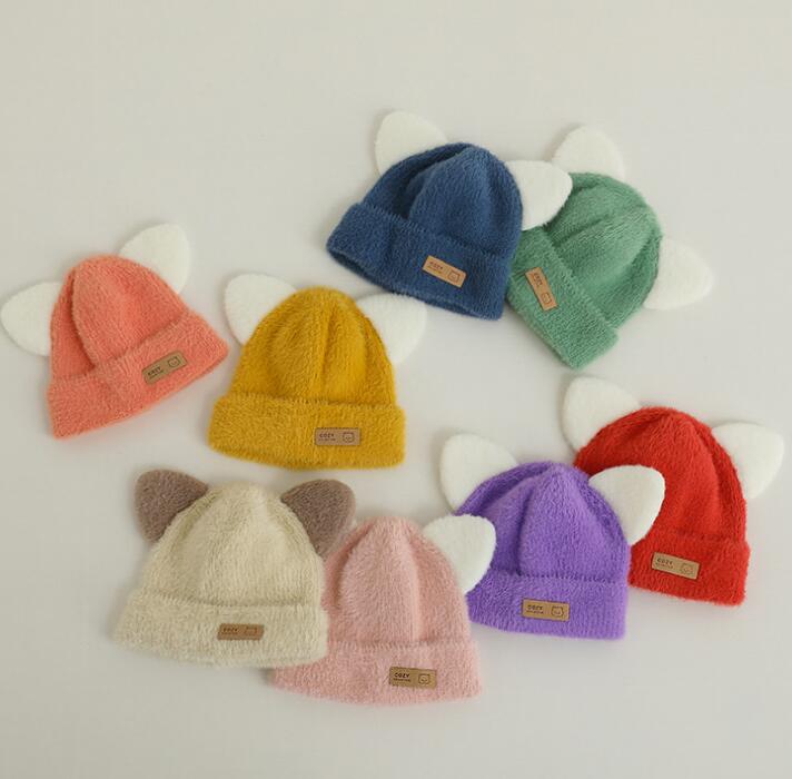 子供用★帽子★ベビー★男女兼用★暖かい★防寒★ニット帽子★可愛い★8色