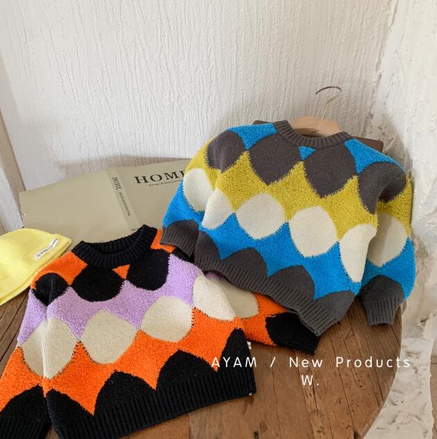 子供服★トップス★トップス★ニット★韓国風子供服★キッズ★男女兼用★2色★90-140CM