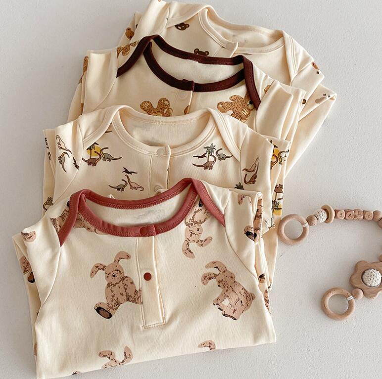 2024新型★ベビー服　連体服　ロンパース★66-100★4種