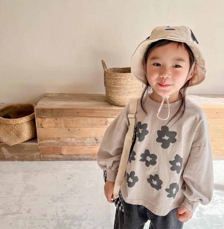 2024★春秋新作★韓国風子供服★Tシャツ★トップス★2色80-130CM