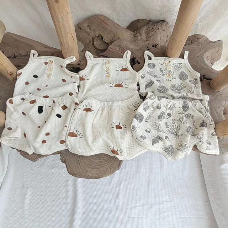 2024★春夏新作★韓国風ベビー服★トップス+ズボン2セット★3色73-100CM