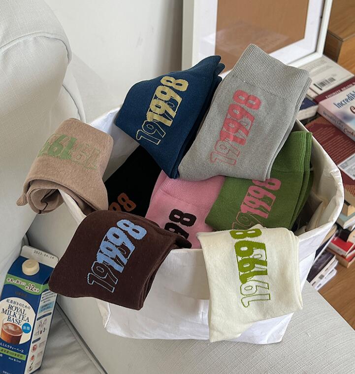 2024★春秋新作★ソックス★レディース靴下★8色