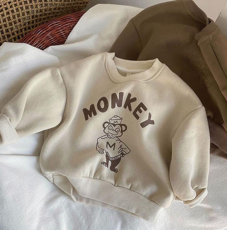 2024★秋冬新作★韓国風子供服★トレーナー★裏起毛★90-140CM