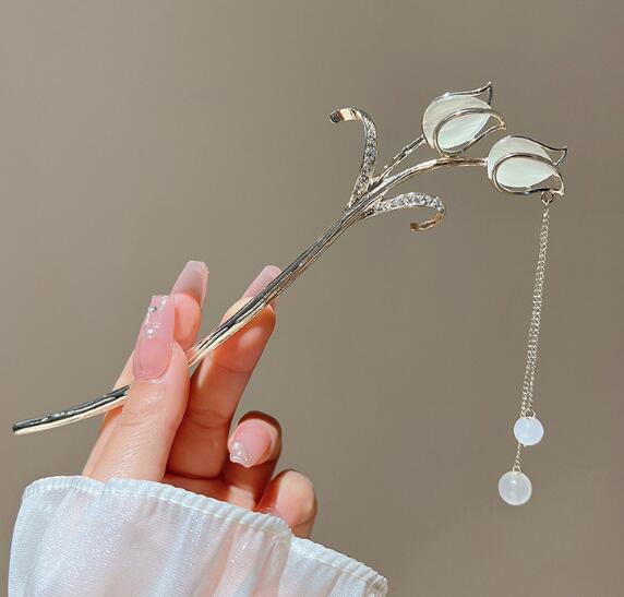 新作★かんざし★簪★花造型★まとめ髪用★髪飾り★ヘアアクセサリー★