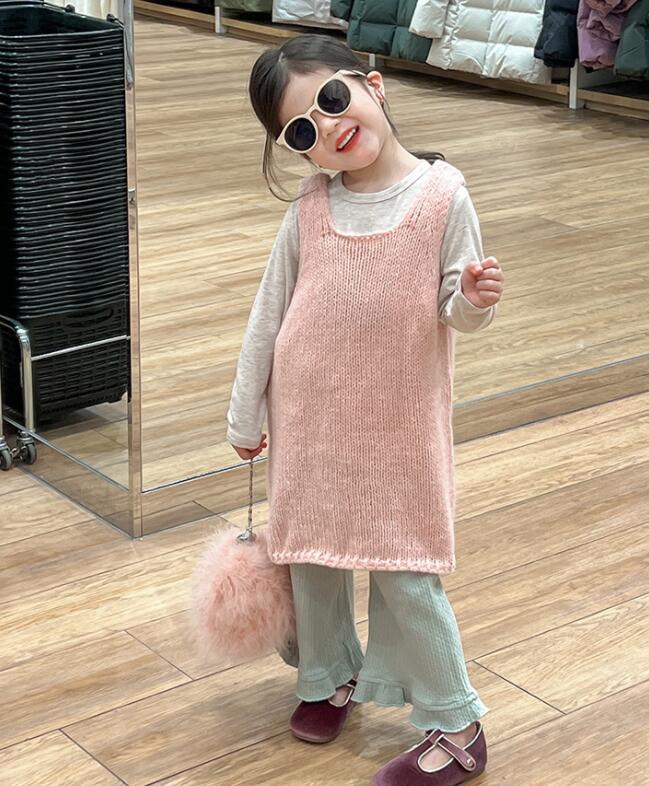 2024新品★子供服 　トップス&ニットベストワンピース&ズボン★90-140cm★