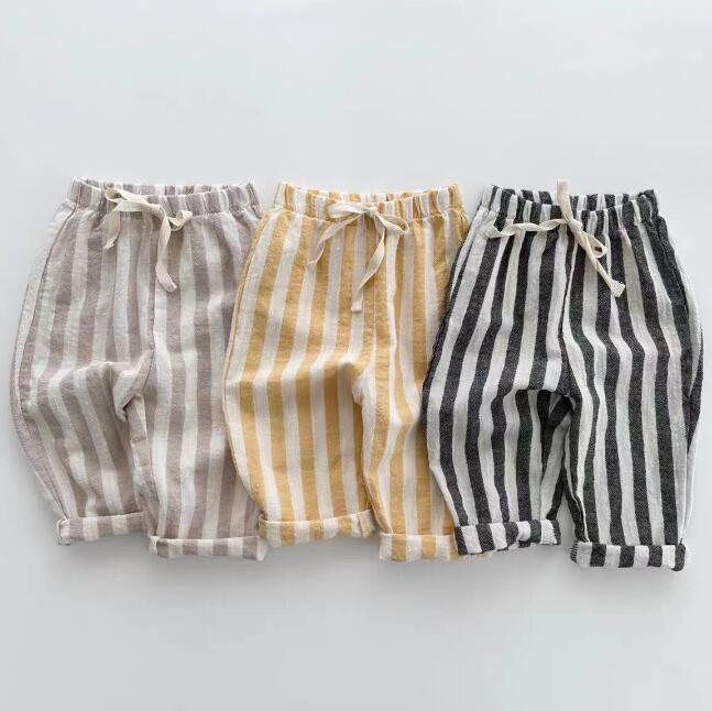 子供服★ズボン★ボトムス★韓国風子供服★ストライプ★キッズ★3色★73-100CM