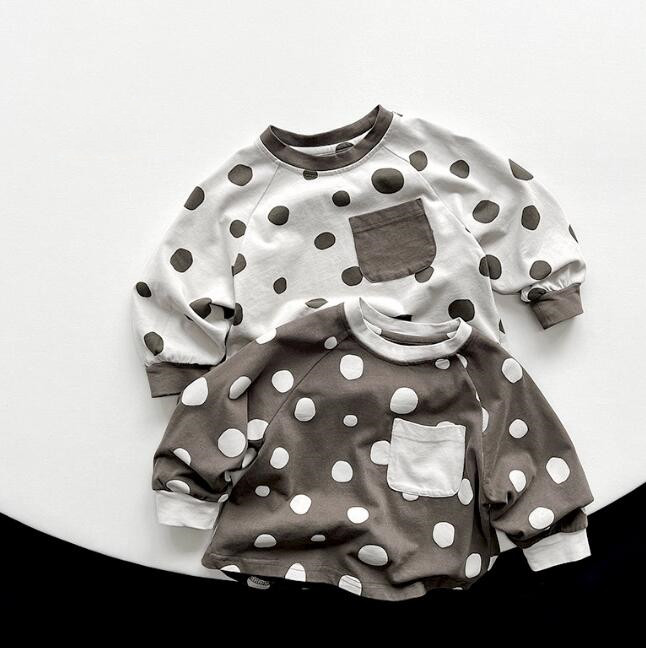 「2024」子供服★トップス★Tシャツ★長袖★キッズ★男女兼用★韓国風子供服★2色★80-130CM