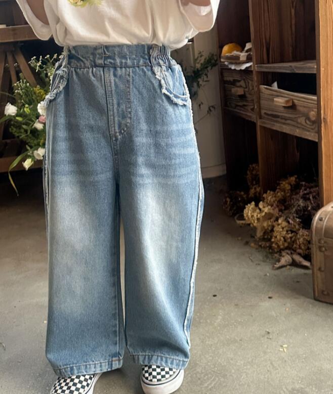 2024年新品★子供服 　デニムズボン★90-140cm★