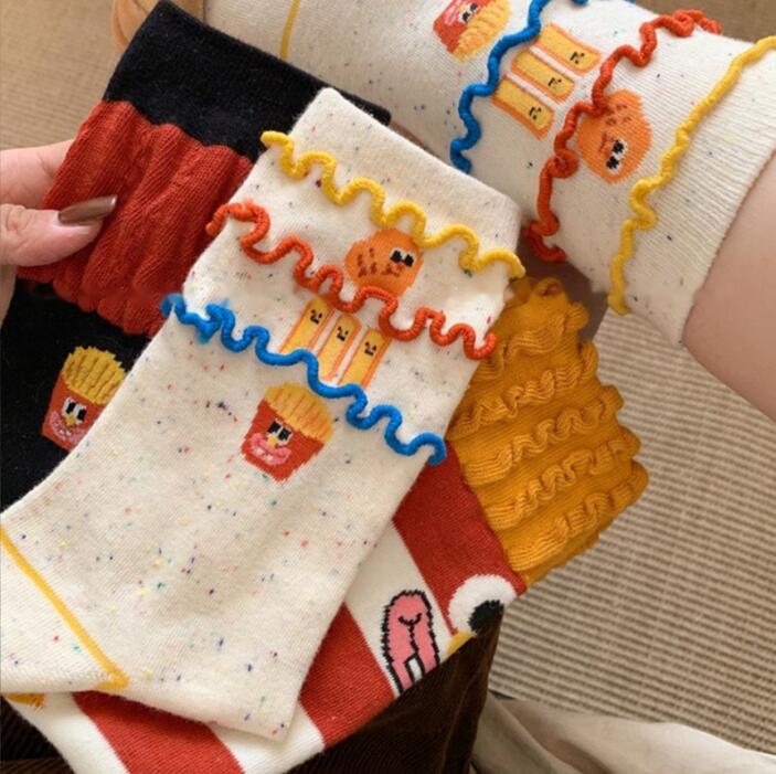 2024★春秋新作★ソックス★レディース靴下★3色