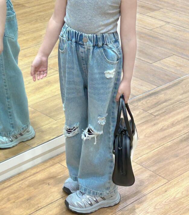 2024★春秋新作★韓国風子供服★ジーンズ★90-140CM