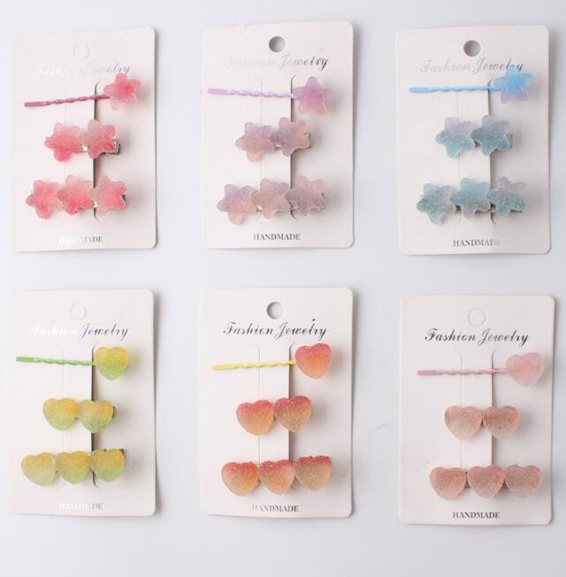 髪飾り★まとめ髪用★ヘアアクセサリー★子供用★キッズ★ヘアピン★3枚入り★多色