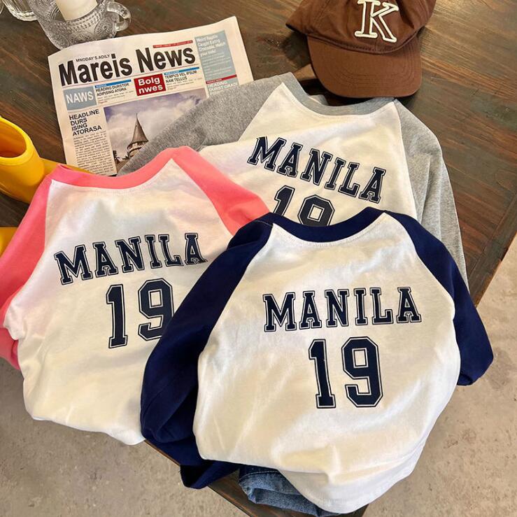 2024★春秋新作★韓国風子供服★Tシャツ★3色80-150CM