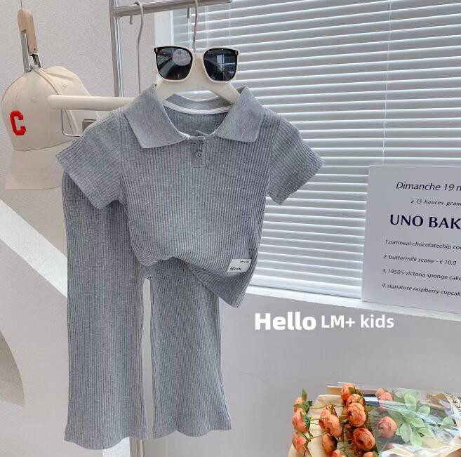 子供服★トップス+ズボン★セットアップ★キッズ女の子★2色★90-130CM