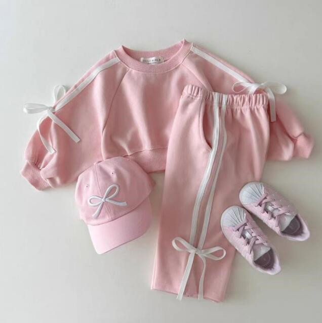 「2024」子供服★トップス+ズボン★セットアップ★韓国風子供服★キッズ★2色★80-130CM