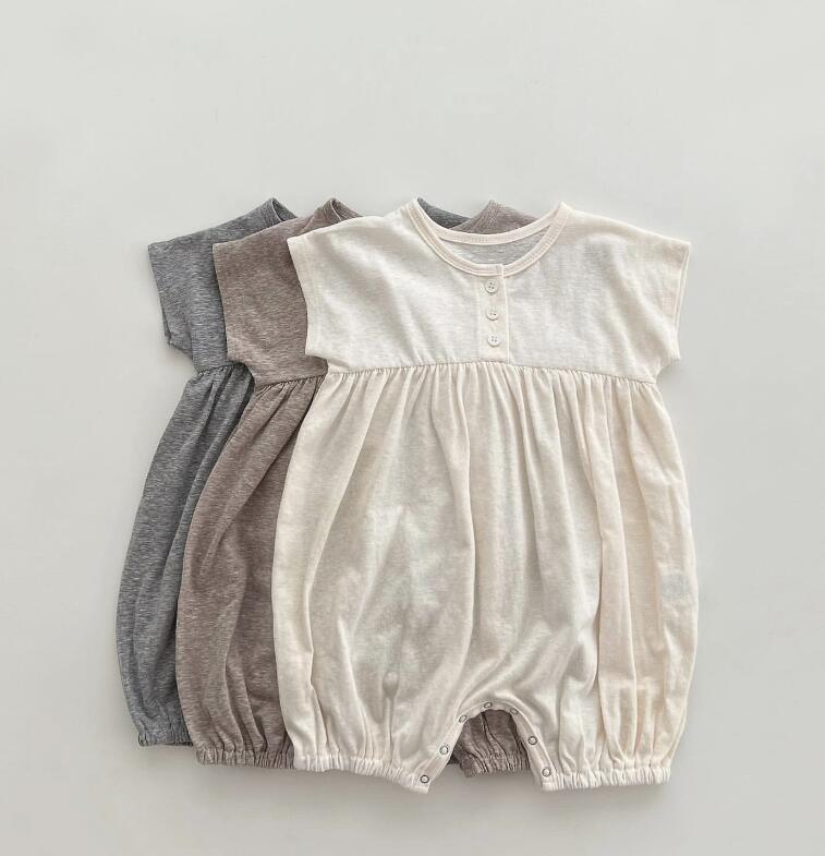 2024★春夏新作★韓国風ベビー服★ロンパース★3色66-90CM