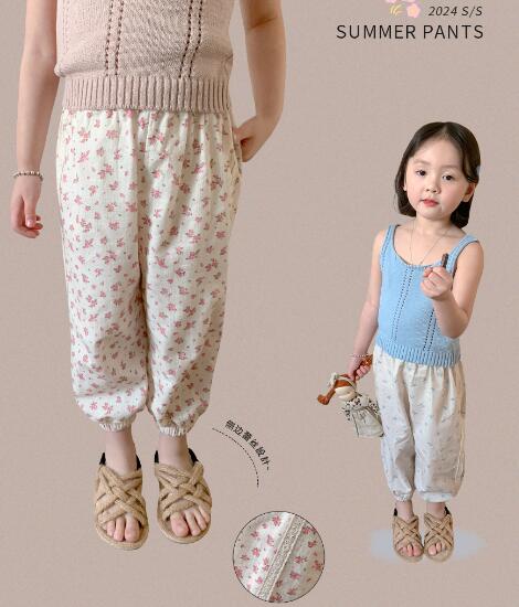 2024夏新品★子供服　パンツ★80-140cm★2色