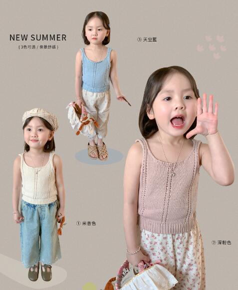 2024夏新品★子供服　トップス★80-140cm★3色