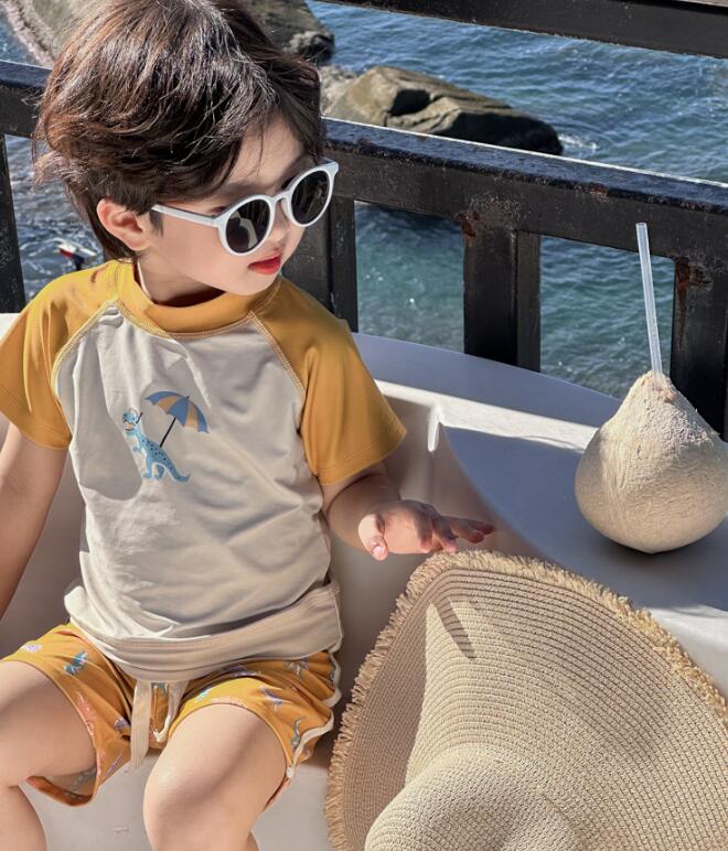 2024年夏★子供服　水着+帽子★90-140cm★