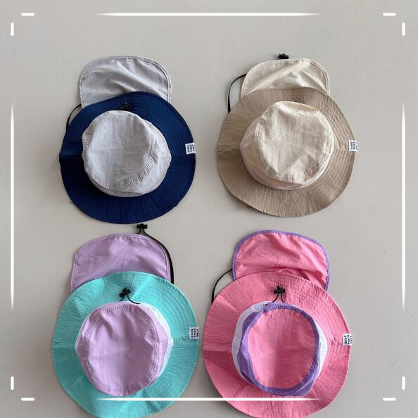 「2024」子供用★帽子★バケットハット★速乾★キッズ★男女兼用★取り外し可能★韓国風★4色