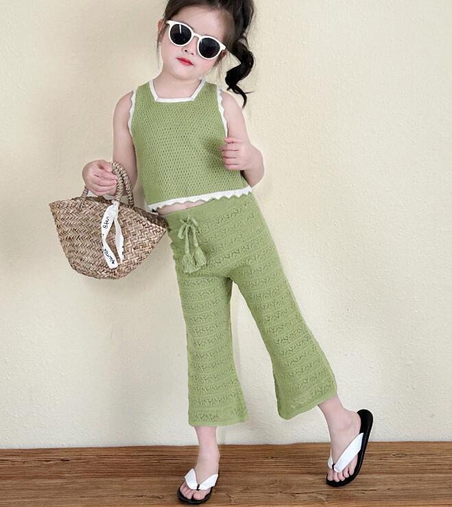 2024夏新品★子供服　トップス+ズボン　セット★90-140cm★