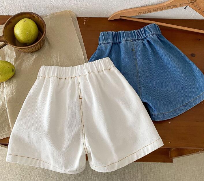 「2024」子供服★ショートパンツ★ボトムス★デニム★韓国風子供服★キッズ★2色★80-120CM
