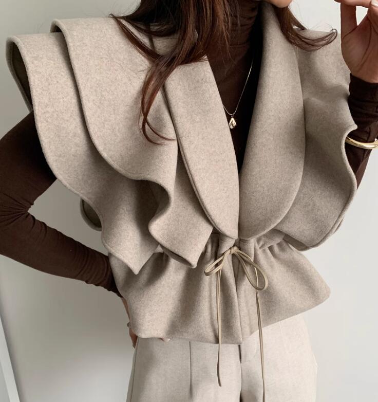 2024新型★レディース服　ベストコート★2色