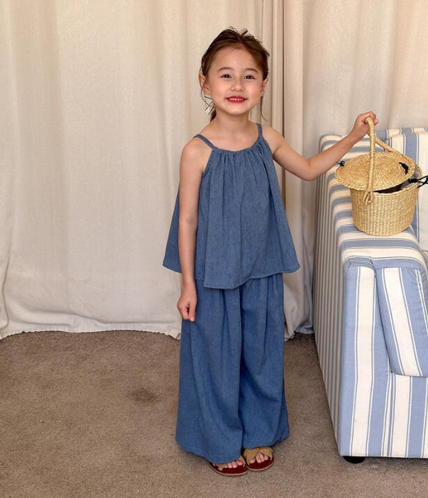 2024夏新品★子供服　トップス+ズボン　セット★90-160cm★