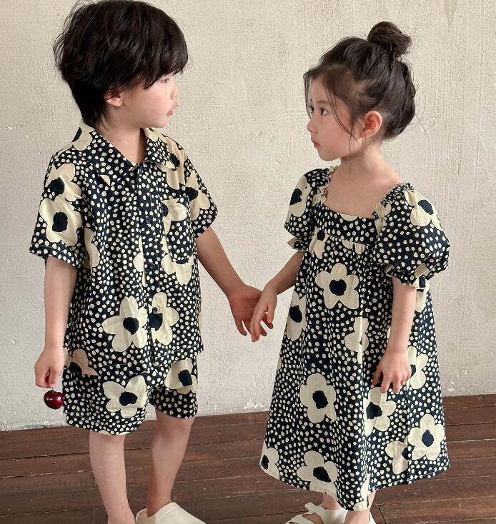 2024★夏新作★韓国風子供服★ワンピース★トップス+ズボン★2色80-150CM