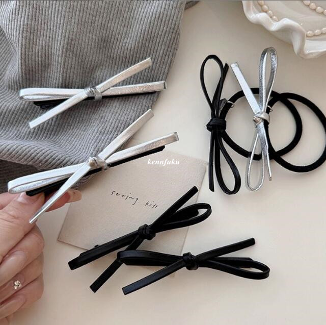 雑貨★髪飾り　ヘアビン&ヘアゴム★アクセサリー★3色