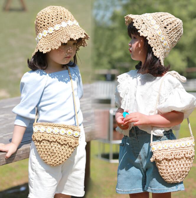 2024★草編み帽子★ショルダーバッグ★日焼け止め★キャップ