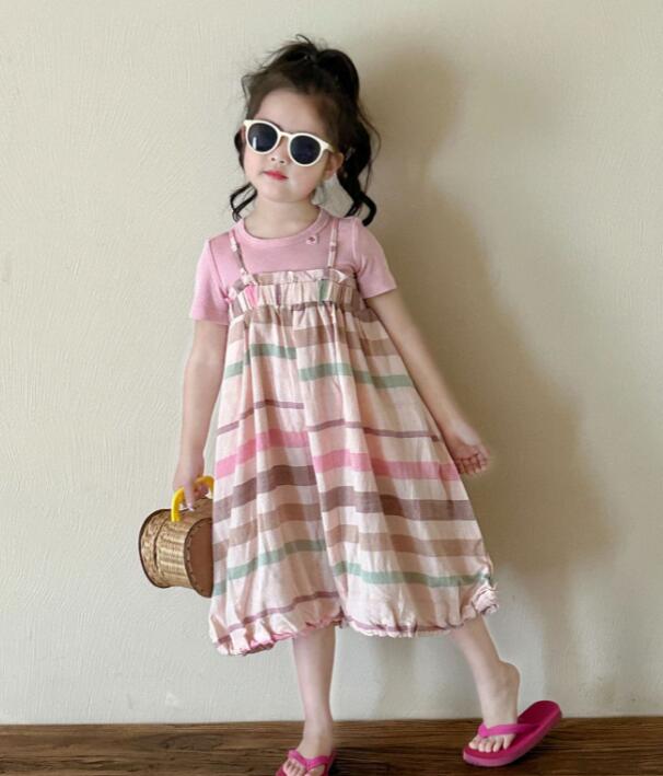 2024年夏★子供服　トップス&サロペット分けて販売★90-140cm★