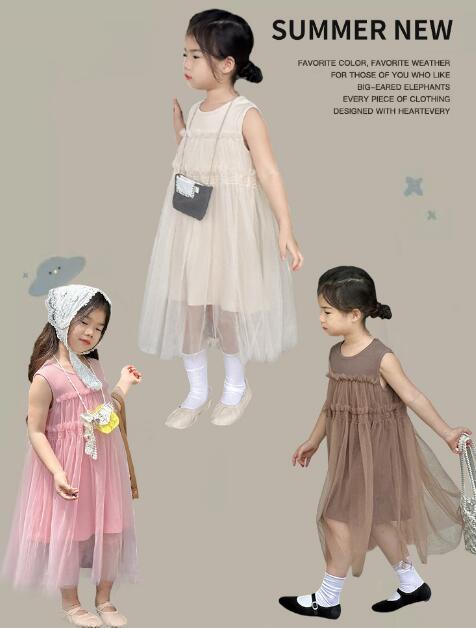 2024夏新品★子供服　ワンピース★100-160cm　3色