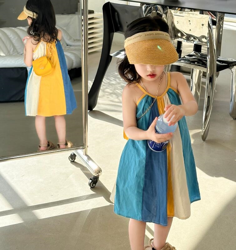 2024★夏新作★韓国風子供服★吊りワンピース★7-15