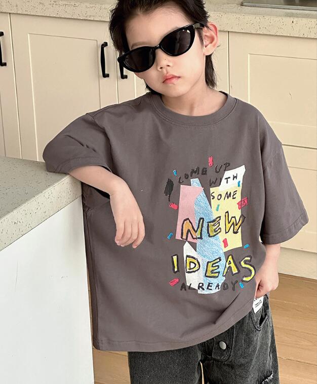 2024★夏新作★韓国風子供服★Tシャツ★2色90-140CM