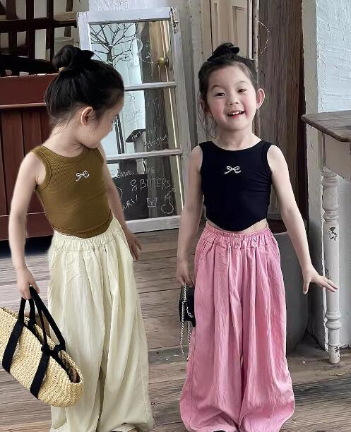 「2024」子供服★トップス★ベスト★韓国風子供服★キッズ女の子★3色★90-150CM